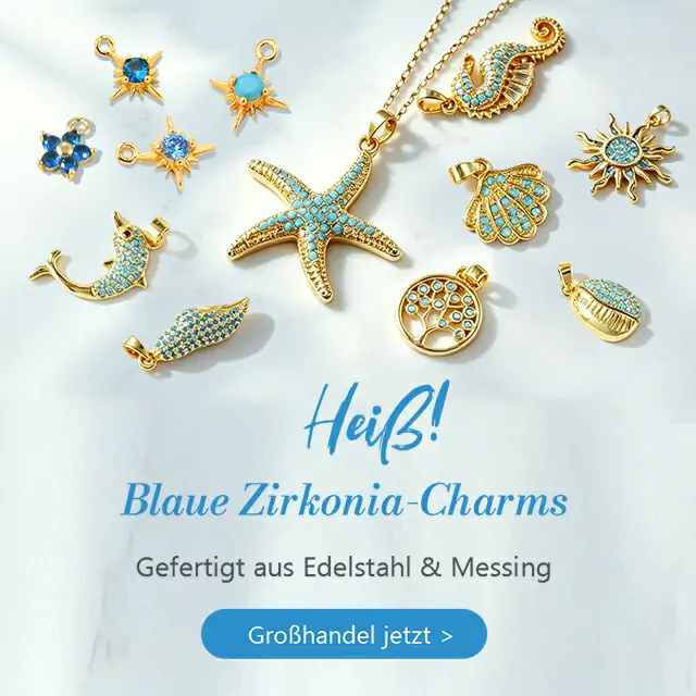 Blauer Zirkonia