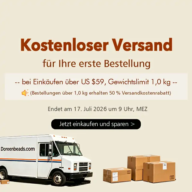 Kostenloser Versand für die erste Bestellung
