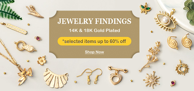 Gold plated deals jewelry findings