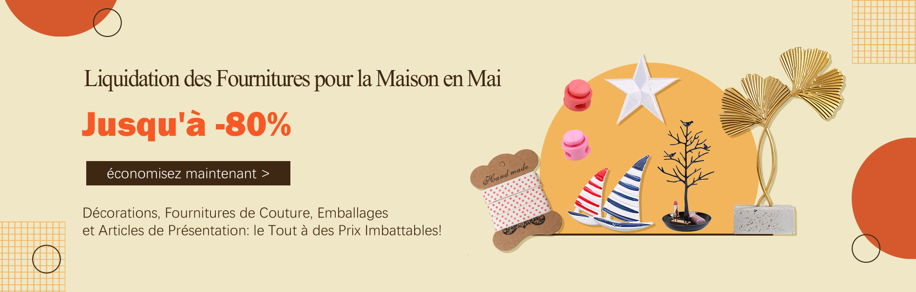 Liquidation de Fournitures pour la Maison