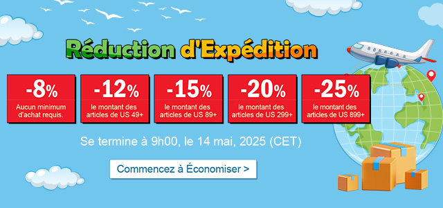 Réduction d'Expédition