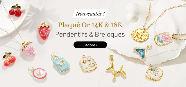 Pendentifs Plaqué Or 14K & 18K