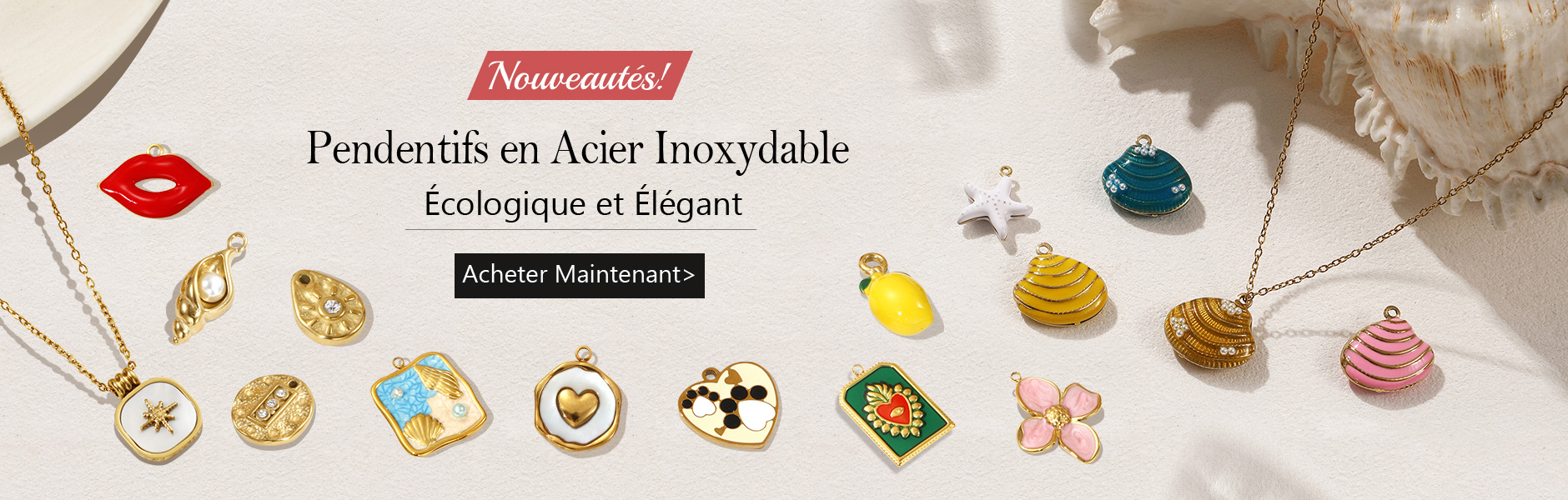 Pendentifs en Acier Inoxydable