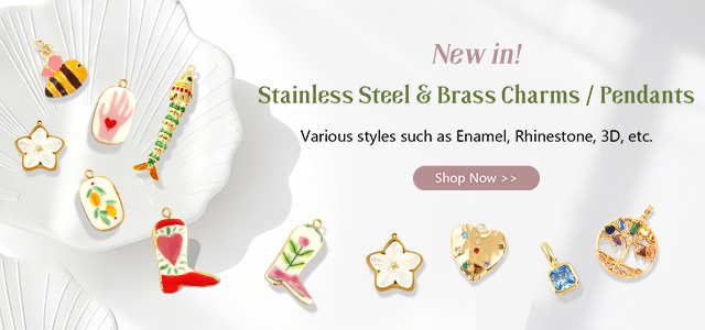 Stainless Steel & Brass Charms / Pendants