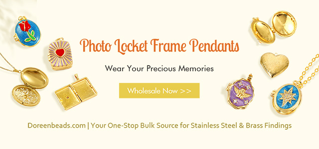 Photo Locket Frame Pendants