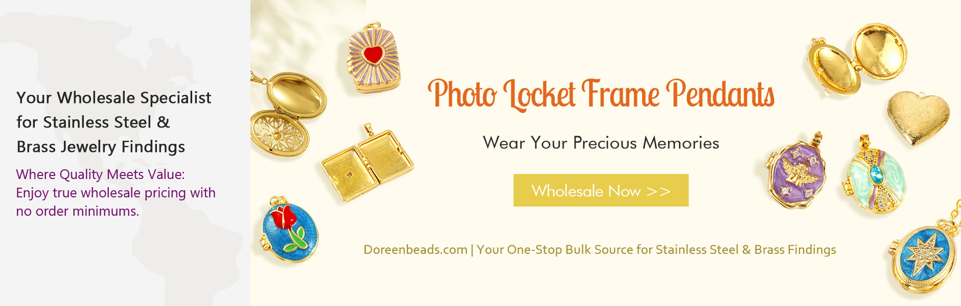 Photo Locket Frame Pendants