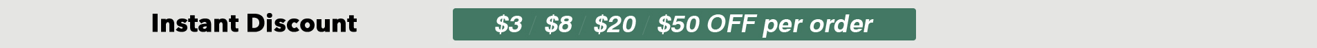 Instant Discount up to US $50 off
