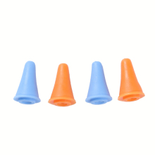 Protecteurs de Point en Silicone Cône Couleur au Hasard 19mm x 12mm, 10 Pcs