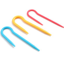 Aiguilles à Crochet en ABS Couleur au Hasard 8.8cm - 8.6cm, 20 Kits ( 3PCs/Kit)