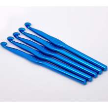 Aiguilles à Tricoter Crochet en Aluminium Couleur au Hasard 9.0mm Gros, 15cm long, 5 Pcs