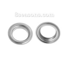 Oeillets Scrapbooking en Cuivre Argent Mat 19mm Dia, 50 Kits（2PCs/Kit)