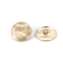 Bouton de Couture en Alliage de Zinc 1 Trou Rond Or Mat, 18mm Dia, 10 Pcs