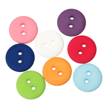 Boutons de Couture 2 Trous en Résine Forme Rond Mix Diamètre: 18mm, 50 Pièces
