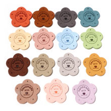 Étiquettes en PU Fleur Multicolore 
