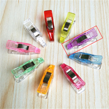Violet - 20 Pcs Étui pour pied de travail Clips en plastique multicolores Les pinces en tissu patchwork ourlant les outils de couture accessoires de couture 27mm x 7mm