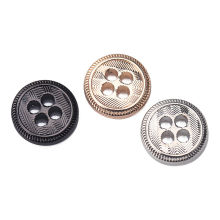 Boutons en Alliage 4 Trous Rond 10mm Dia, 10 Pcs