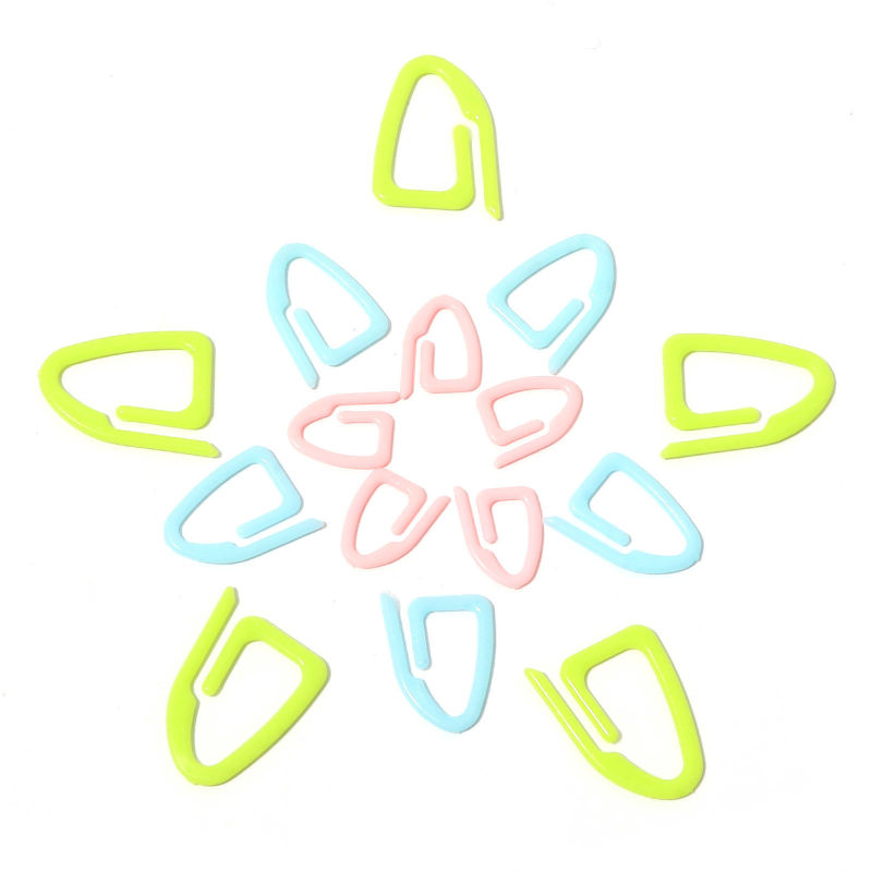 Marqueur de Maille en Plastique Multicolore 25x19mm 20x16mm 15x12mm, 2 Kits ( 15PCs/Kit)