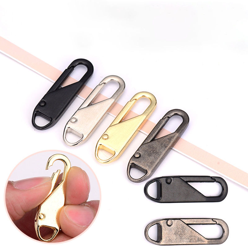 Tirette de Fermeture Éclair en Alliage de Zinc 2 Pcs Ovale