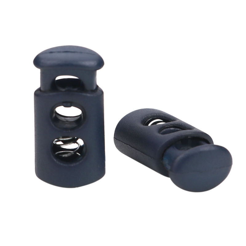 Arrêt Cordon en Plastique Colonne Bleu Marine 24mm x 12mm , 10 Pcs