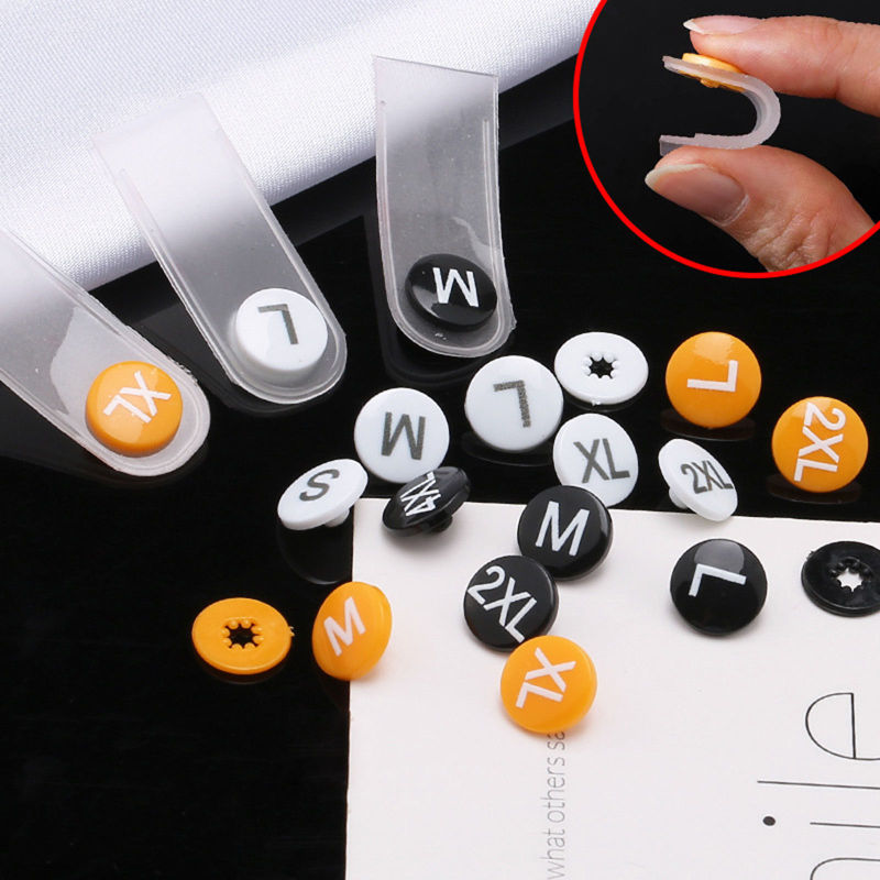 Plastic Label Tag For Clothing 3.7mm x 1.4mm , 50 Sets
