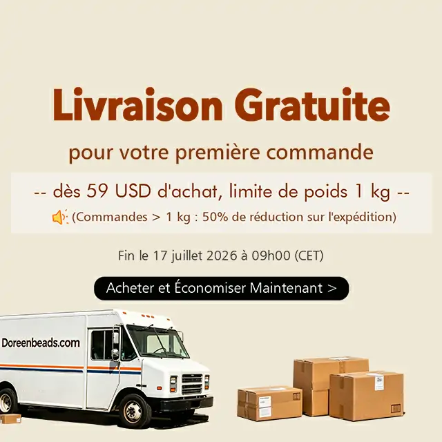 Livraison gratuite pour la première commande